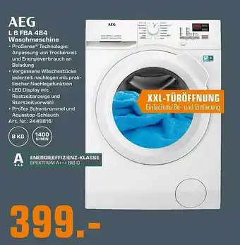 Saturn AEG L 6 FBA 484 Waschmaschine Angebot