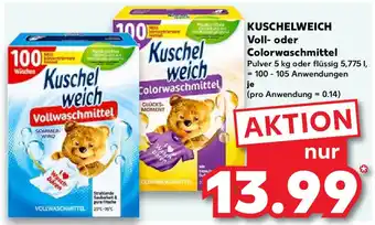 Kaufland KUSCHELWEICH Voll- oder Colorwaschmittel Angebot