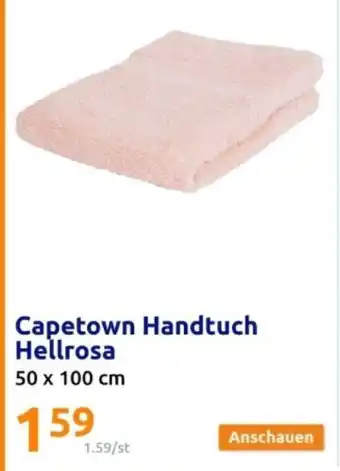 Action Capetown Handtuch Hellrosa Angebot