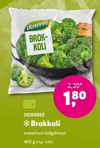 Biomarkt dennree Brokkoli 400g Angebot