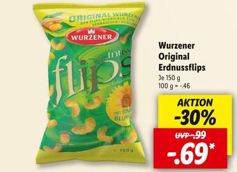 Lidl Wurzener original erdnussflips Angebot