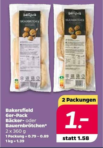 NETTO Bakersfield bäcker- oder bauernbrötchen Angebot