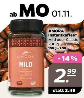 NETTO Amora instantkaffee Angebot