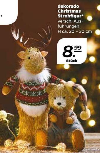 NETTO Dekorado christmas strohfigur Angebot