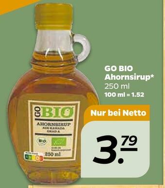 NETTO Go bio ahornsirup Angebot