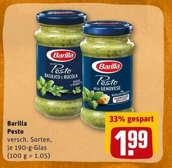 REWE Barilla pesto Angebot