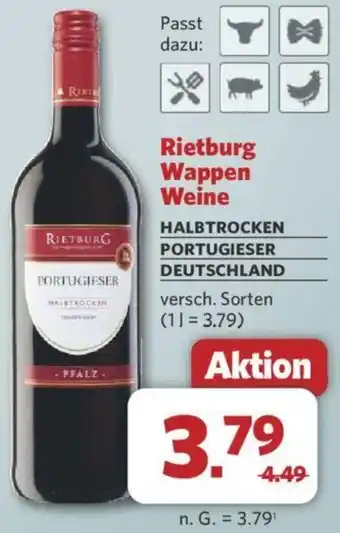 Combi Rietburg Wappen Weine Angebot
