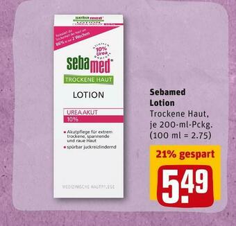 REWE Sebamed lotion Angebot