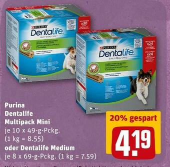 REWE Purina dentalife multipack mini oder dentalife medium Angebot