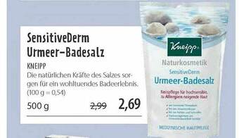 Superbiomarkt Sensitivederm Urmeer-badesalz Angebot