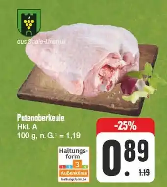 Edeka Putenoberkeule Hkl. A 100 g Angebot