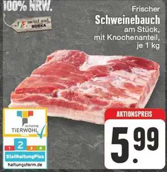 Edeka Frischer Schweinebauch 1 kg Angebot