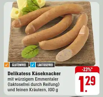 Edeka Delikatess Käseknacker 100 g Angebot