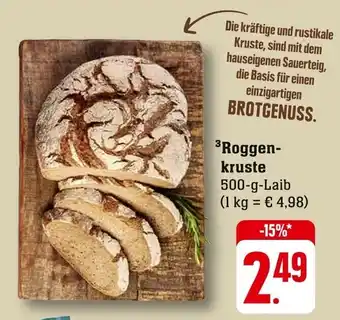 Edeka Roggen- kruste 500-g-Laib Angebot