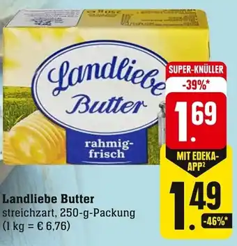 Edeka Landliebe Butter 250 g Packung Angebot