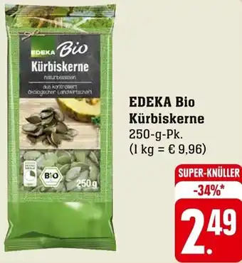 Edeka EDEKA BIO Kürbiskerne 250-g-Pk. Angebot