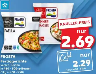 Kaufland FROSTA Fertiggerichte 450-500 g Beutel Angebot