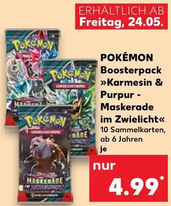 Kaufland POKÉMON Boosterpack Karmesin & Purpur- Maskerade im Zwielicht Angebot