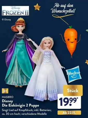 Aldi Nord Hasbro Disney Die Eiskönigin 2 Puppe Angebot