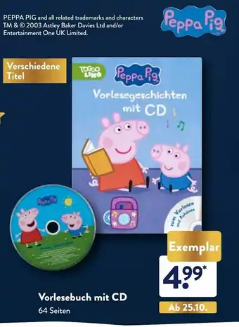 Aldi Nord Vorlesebuch mit CD Angebot