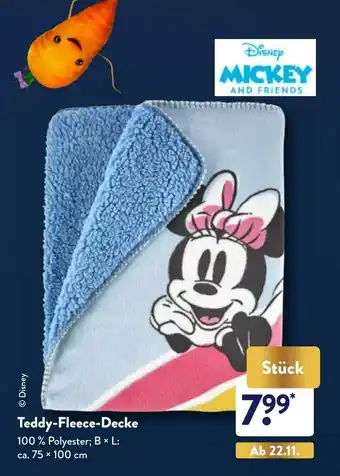 Aldi Nord Teddy Fleece Decke Angebot