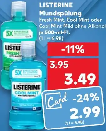 Kaufland LISTERINE Mundspülung 500 ml Fl. Angebot