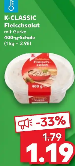 Kaufland K-CLASSIC Fleischsalat 400 g Schale Angebot