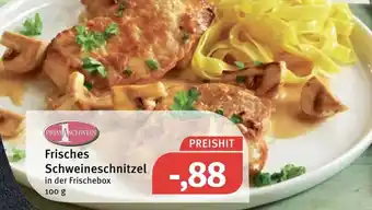 Feneberg Frisches Schweineschnitzel 100g Angebot