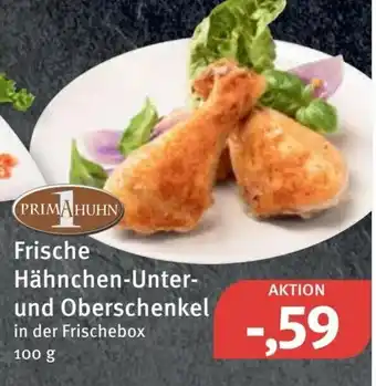 Feneberg Frische Hähnchen Unter und Oberschenkel 100g Angebot