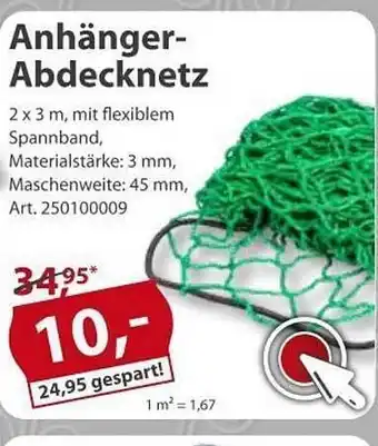 Sonderpreis Baumarkt Anhänger-abdecknetz Angebot