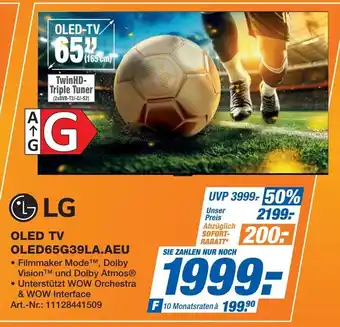 Expert Technomarkt LG OLED TV OLED65G39LA.AEU Angebot