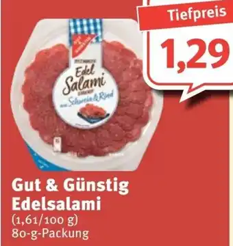 Feneberg Gut & Günstig Edelsalami 80g Angebot