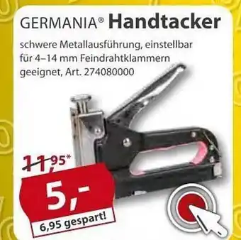 Sonderpreis Baumarkt Germania Handtacker Angebot