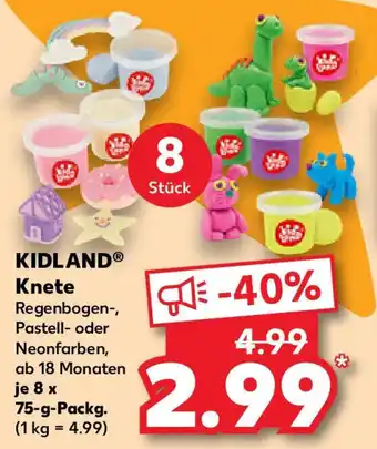 Kaufland KIDLAND Knete 8 x 75 g Packg. Angebot