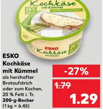 Kaufland ESKO Kochkäse mit xommat 200 g Becher Angebot