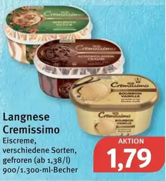 Feneberg Langnese Cremissimo 900/1300ml Becher Angebot