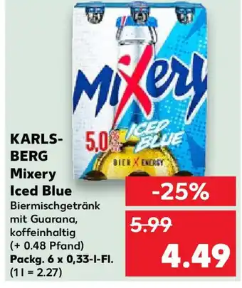 Kaufland KARLS- BERG Mixery Iced Blue 6 x 0,33 l Fl. Angebot