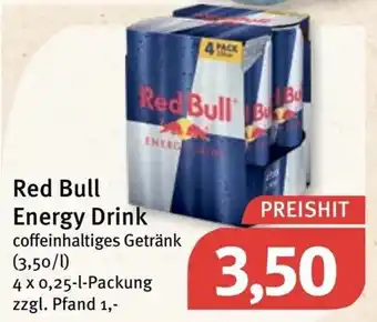 Feneberg Red Bull Energy Drink 4x0,25L Angebot