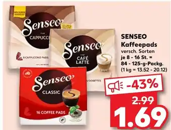 Kaufland SENSEO Kaffeepads 84-125-g-Packg. Angebot