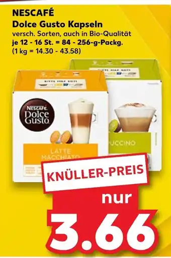 Kaufland NESCAFÉ Dolce Gusto Kapseln 84-256 g Packg. Angebot