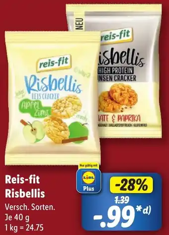 Lidl Reis-fit Risbellis 40 g Angebot