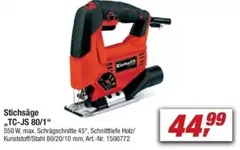 toom Baumarkt Einhell Stichsäge TC-JS 80/1 Angebot