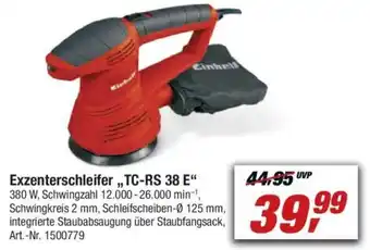 toom Baumarkt Einhell Exzenterschleifer TC-RS 38 E Angebot