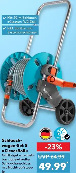 Kaufland Gardena Schlauchwagen-Set S Clever Roll Angebot
