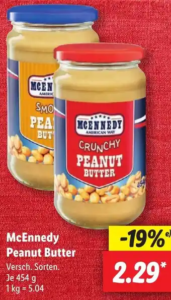 Lidl McEnnedy Peanut Butter 454 g Angebot