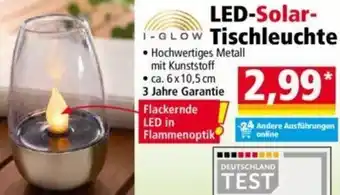 Norma I-GLOW LED-Solar Tischleuchte Angebot