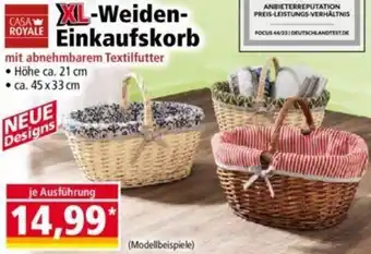 Norma CASA ROYALE XL-Weiden Einkaufskorb Angebot