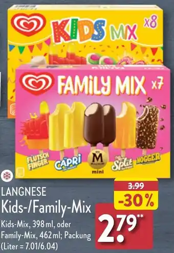 Aldi Nord LANGNESE Kids/Family-Mix Angebot