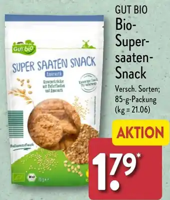 Aldi Nord GUT BIO Bio-Supersaaten Snack 85 g Packung Angebot