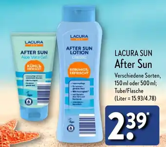 Aldi Nord LACURA SUN After Sun 150/500 ml Angebot